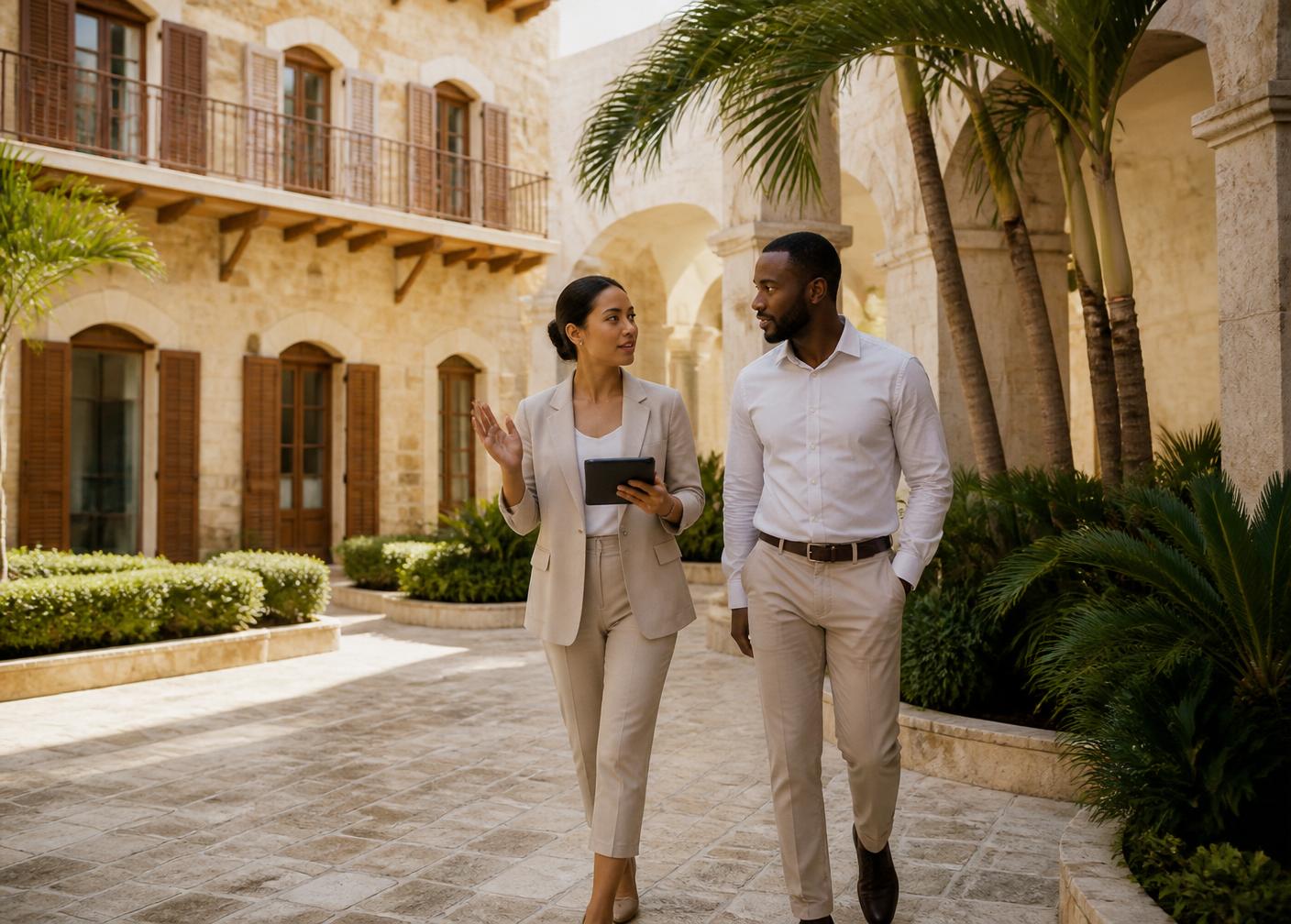 Editorial view of on-site operational coordination at a Caribbean property